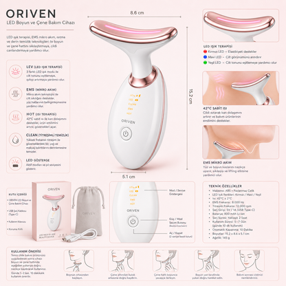 Oriven™ Kırışıklık Giderici Cilt Bakım Cihazı